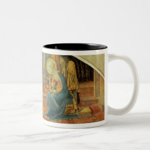 The Annunciation, c.1450-3 Two-Tone Coffee Mug