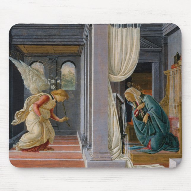 The Annunciation, circa 1485 Mouse Pad (Front)