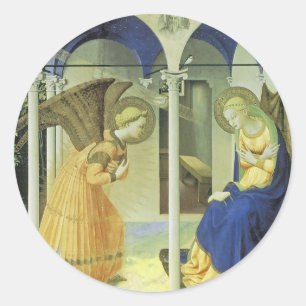 The Annunciation Classic Round Sticker