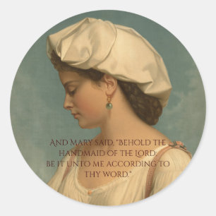 The Annunciation Classic Round Sticker