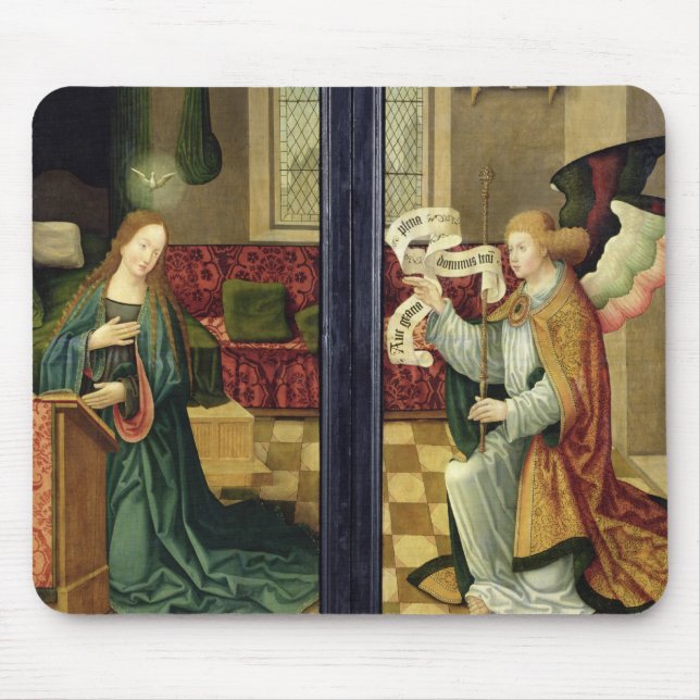 The Annunciation, Cologne School Mouse Pad (Front)