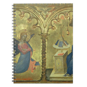 The Annunciation, detail from a polytych depicting Notebook