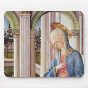 The Annunciation, detail of the Virgin Mary Mouse Pad