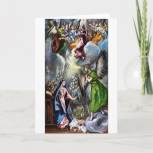 The Annunciation, El Greco Card