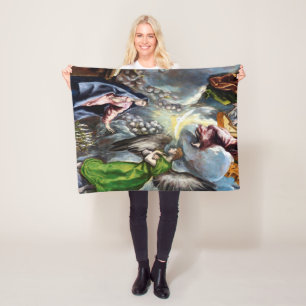 The Annunciation, El Greco Fleece Blanket