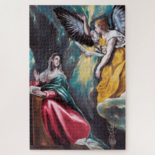 The Annunciation, El Greco Jigsaw Puzzle (Vertical)