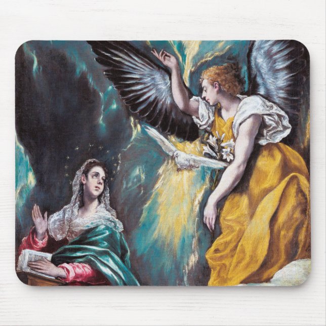 The Annunciation, El Greco Mouse Pad (Front)