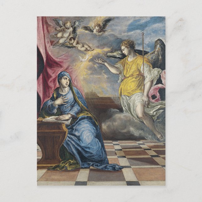 The Annunciation - El Greco Postcard (Front)