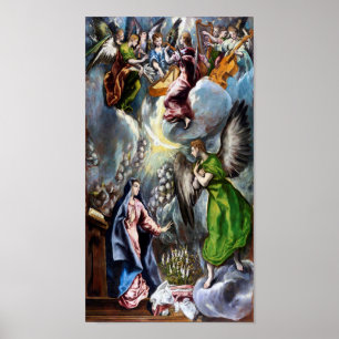 The Annunciation, El Greco Poster