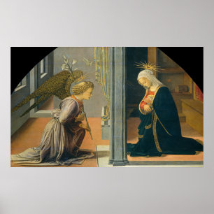 The Annunciation - Filippino Lippi Fine Art Poster