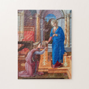 The Annunciation, Filippo Lippi, 1440 Jigsaw Puzzle