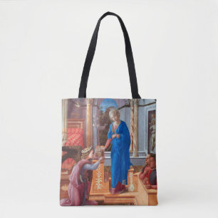 The Annunciation, Filippo Lippi, 1440 Tote Bag