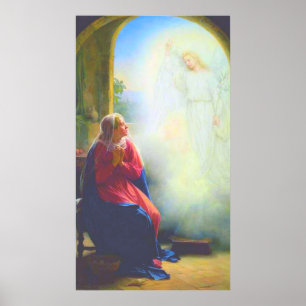 The Annunciation from The Chapel 1890 Poster