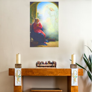 The Annunciation from The Chapel 1890 Poster