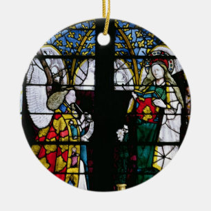 The Annunciation, from the Chapel of Jacques Coeur Ceramic Ornament