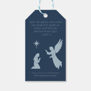 The Annunciation Gift Tag – Angel Gabriel and Mary