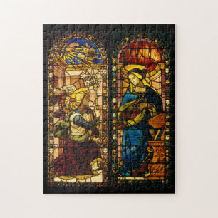 The Annunciation In Multi-Colours Jigsaw Puzzle