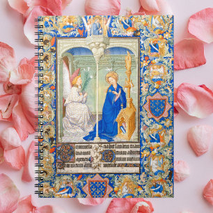 The Annunciation Mediaeval Illuminated Manuscript Notebook