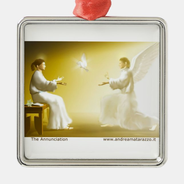 The Annunciation  Metal Ornament (Front)