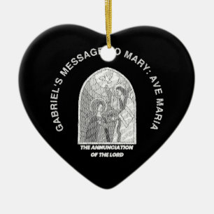 The Annunciation of the Lord Ceramic Ornament