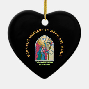 The Annunciation of the Lord Ceramic Ornament