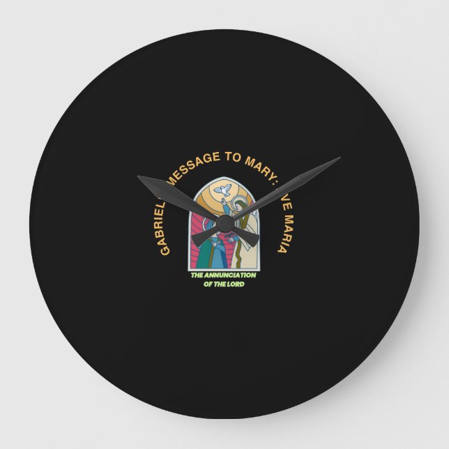 The Annunciation of the Lord Large Clock (Front)