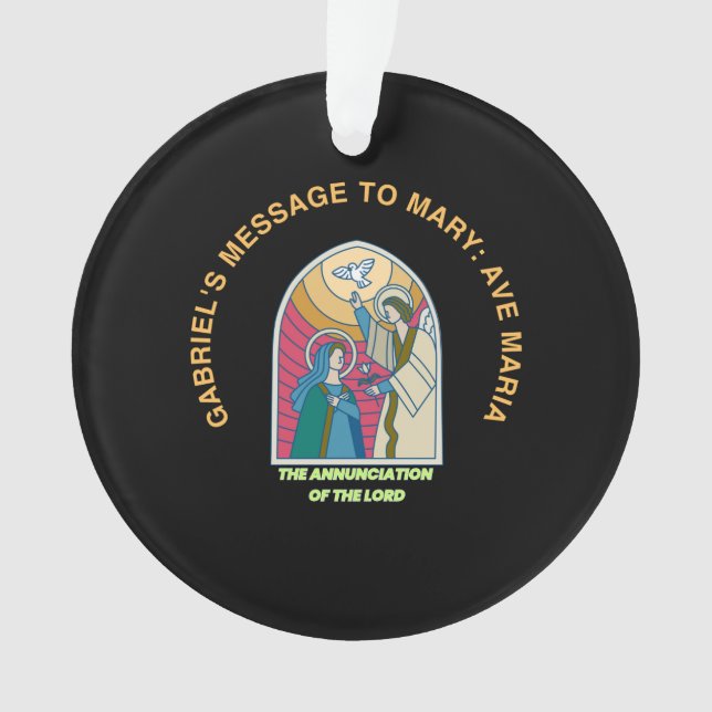 The Annunciation of the Lord Ornament (Front)