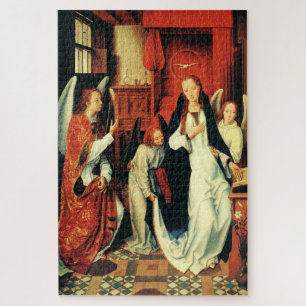 The Annunciation of Virgin Mary by Hans Memling Jigsaw Puzzle