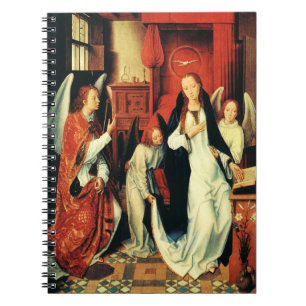 The Annunciation of Virgin Mary by Hans Memling Notebook