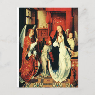 The Annunciation of Virgin Mary by Hans Memling Postcard