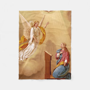 The Annunciation of Virgin Mary Fleece Blanket