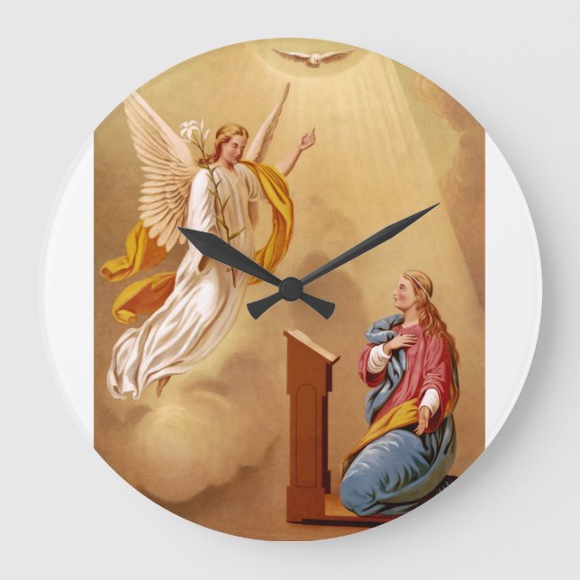 The Annunciation of Virgin Mary Large Clock (Front)