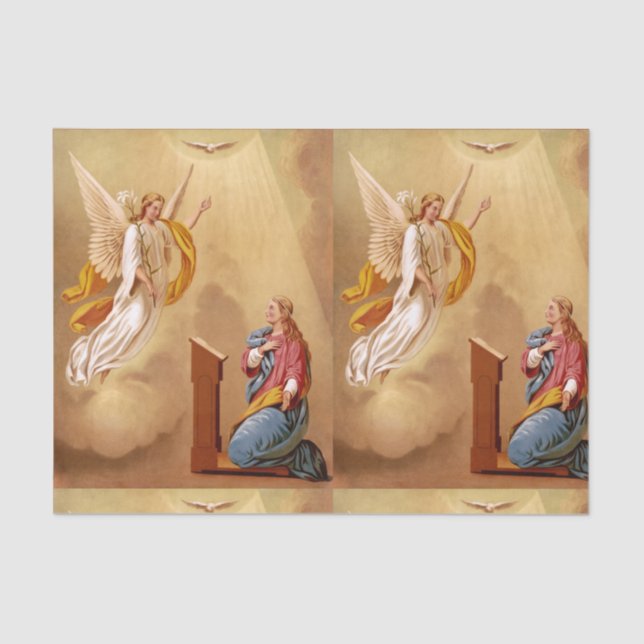 The Annunciation of Virgin Mary Tissue Paper (Front)