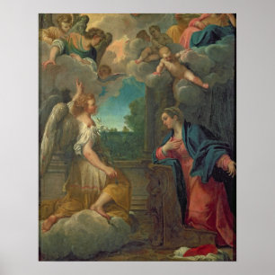The Annunciation (oil on canvas) 2 Poster