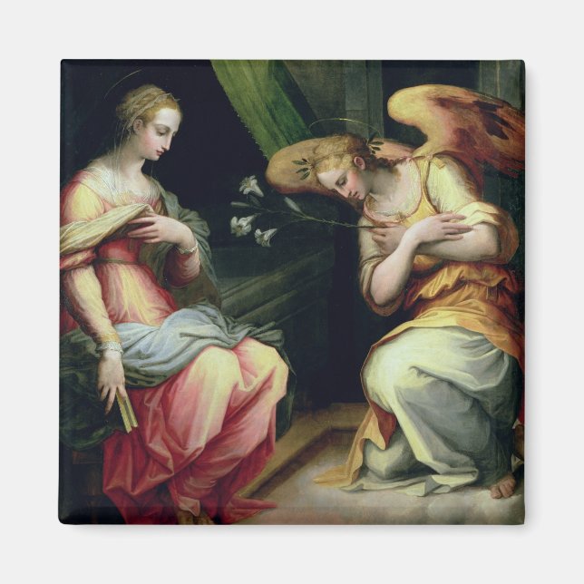 The Annunciation (oil on panel) 3 Magnet (Front)