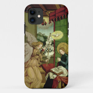 The Annunciation (oil on panel) iPhone 11 Case