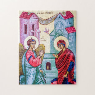 The Annunciation Orthodox Christian Icon Jigsaw Puzzle