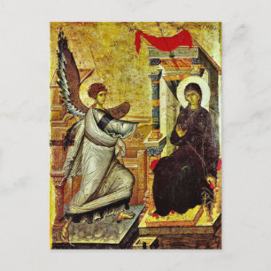 The Annunciation Orthodox Christian Icon Postcard