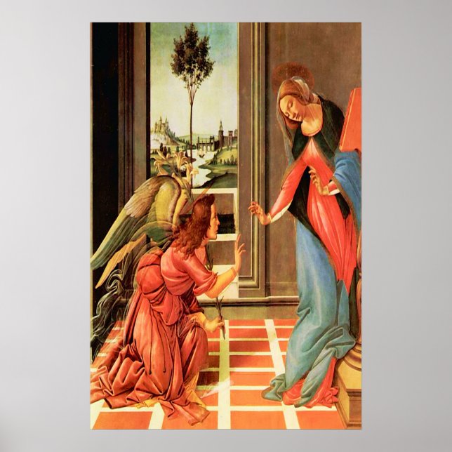 The Annunciation Our Lady & Angel Gabriel Poster (Front)