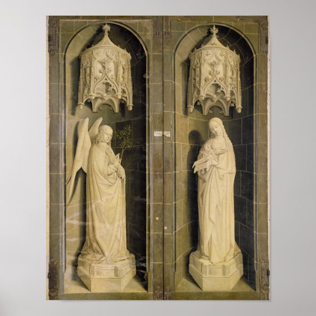 The Annunciation, outer panel from the Triptych Poster (Front)