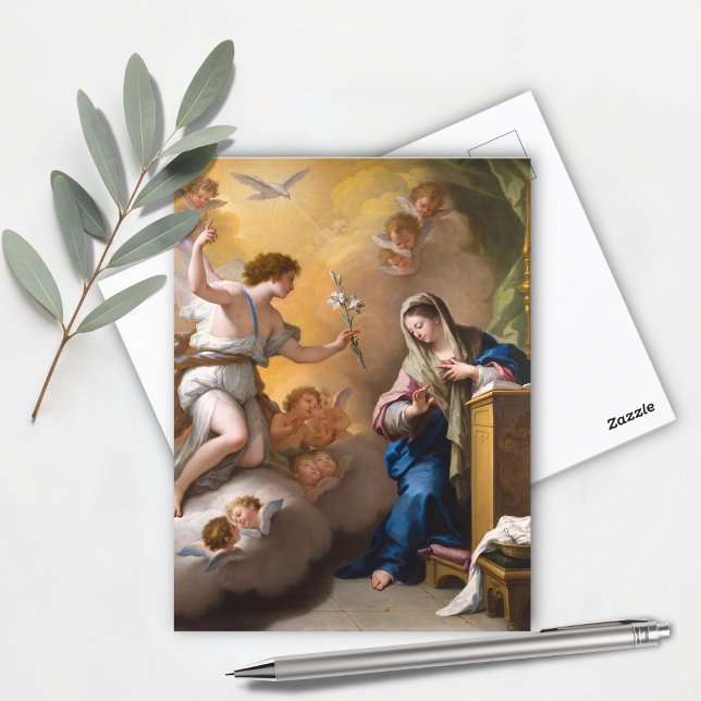 The Annunciation, Paolo de Matteis Postcard (Creator Uploaded)