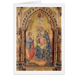 The Annunciation (part of polyptych) (oil on panel