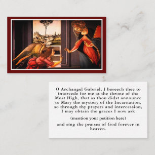 The Annunciation Prayer Card