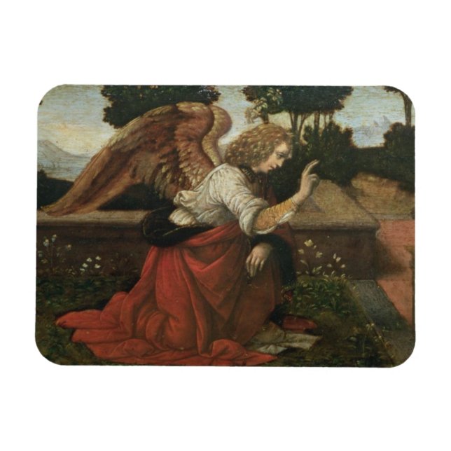 The Annunciation, predella panel from an altarpiec Magnet (Horizontal)