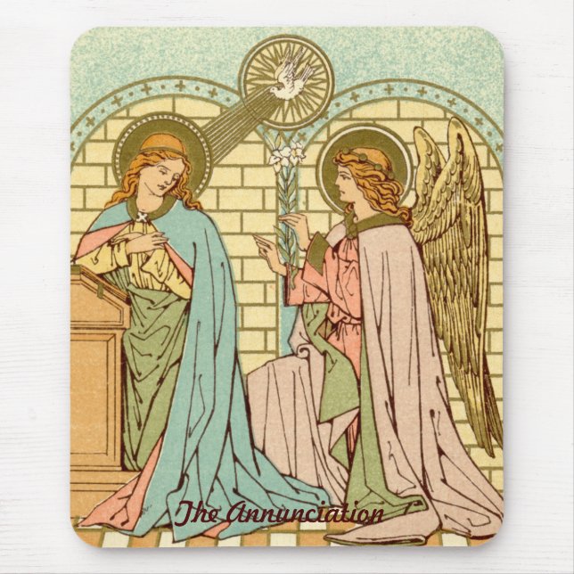 The Annunciation  (RLS 04) (Style 2) Mouse Pad (Front)