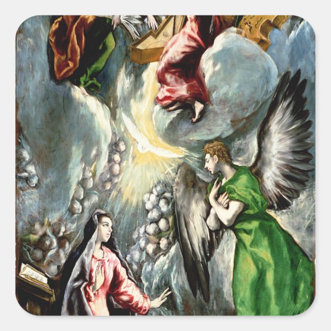The Annunciation Square Sticker (Front)