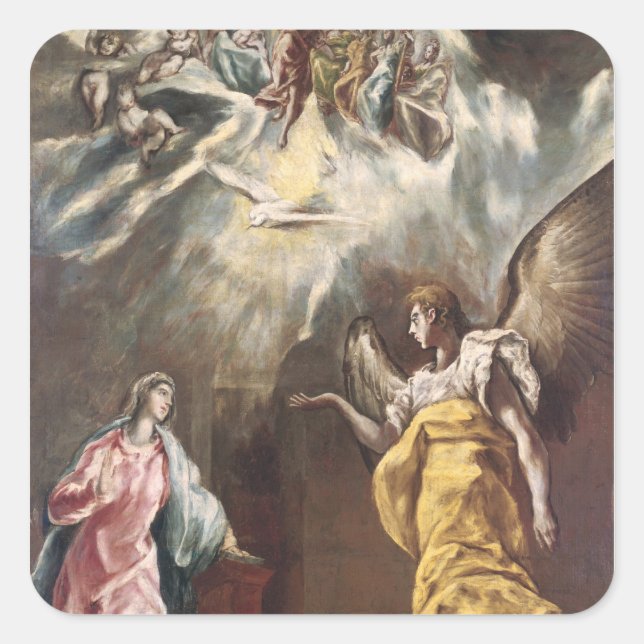 The Annunciation Square Sticker (Front)