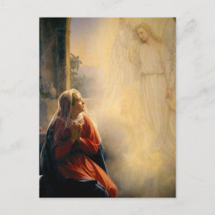 The Annunciation to the Blessed Virgin, Carl Bloch Postcard