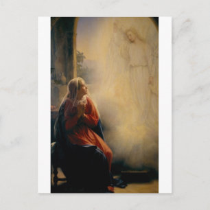The Annunciation to the Blessed Virgin, Carl Bloch Postcard