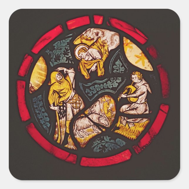 The Annunciation to the Shepherds Square Sticker (Front)